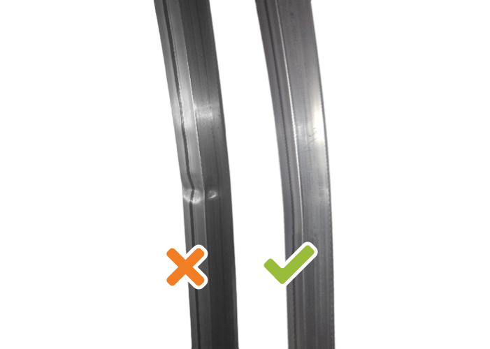 Дуги без заломов и гофры